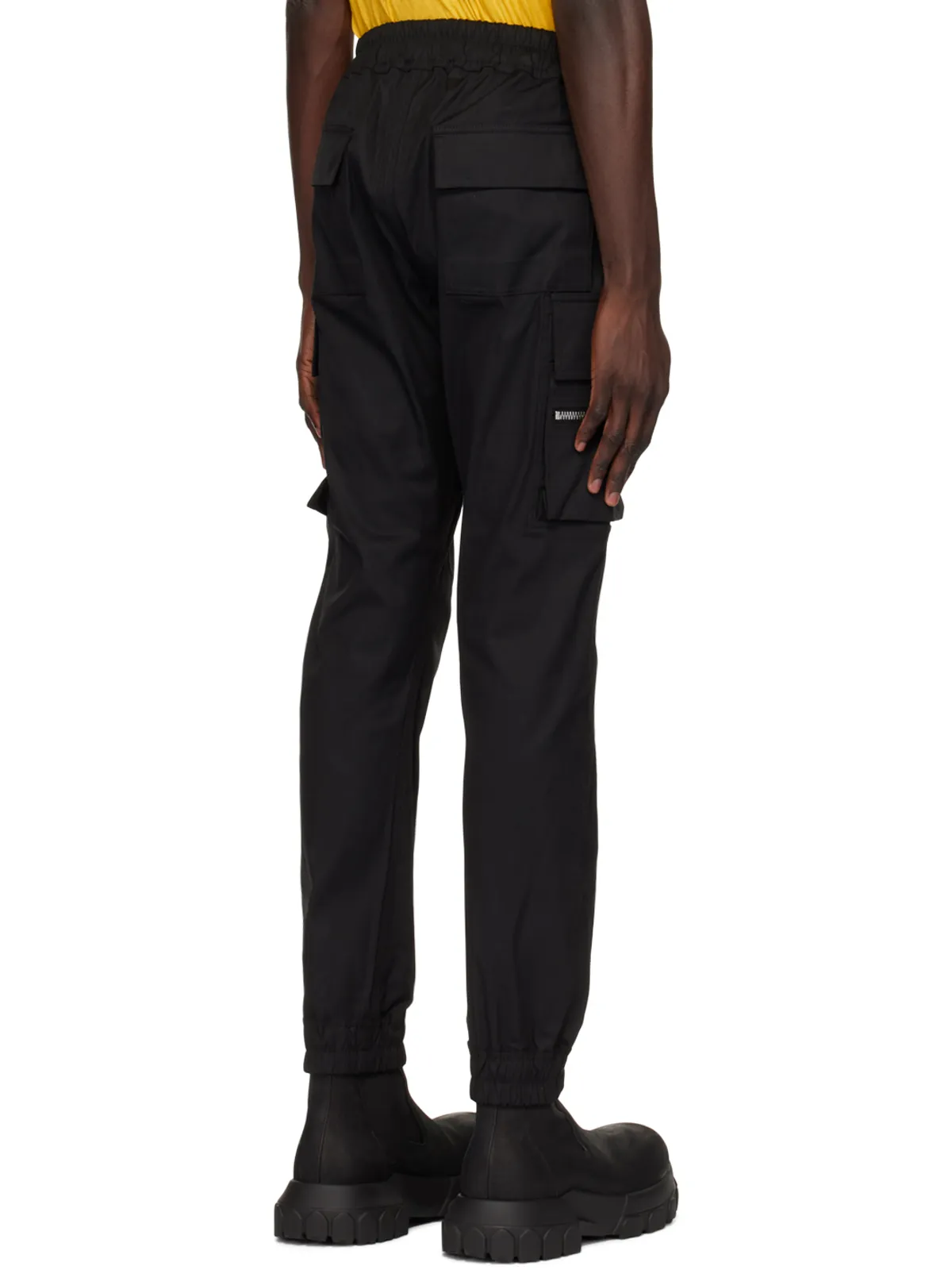Rick Owens ブラック Porterville Mastodon カーゴパンツ - 画像3
