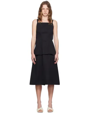Jil Sander スクエアネック ミディアムドレス - サムネイル1