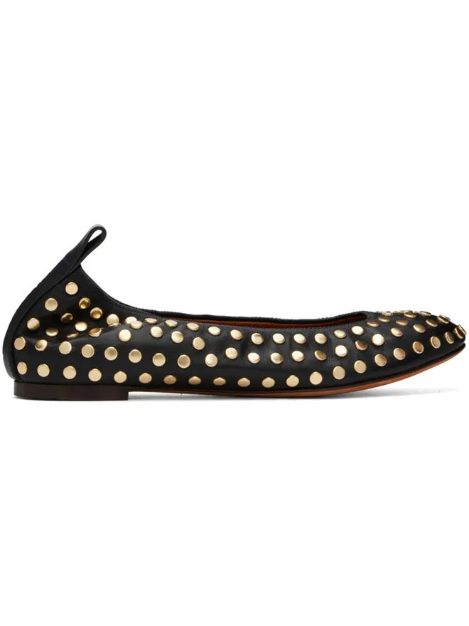 Lanvin Lanvin レザー スタッズ バレエシューズの商品画像