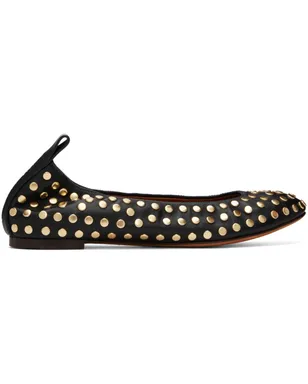Lanvin レザー スタッズ バレエシューズ - サムネイル1