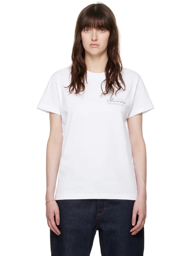 A.P.C. A.P.C. JJJJoundエディション ホワイト Hôtel Souvenirs Tシャツの商品画像