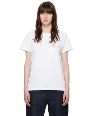 A.P.C. JJJJoundエディション ホワイト Hôtel Souvenirs Tシャツ - サムネイル1