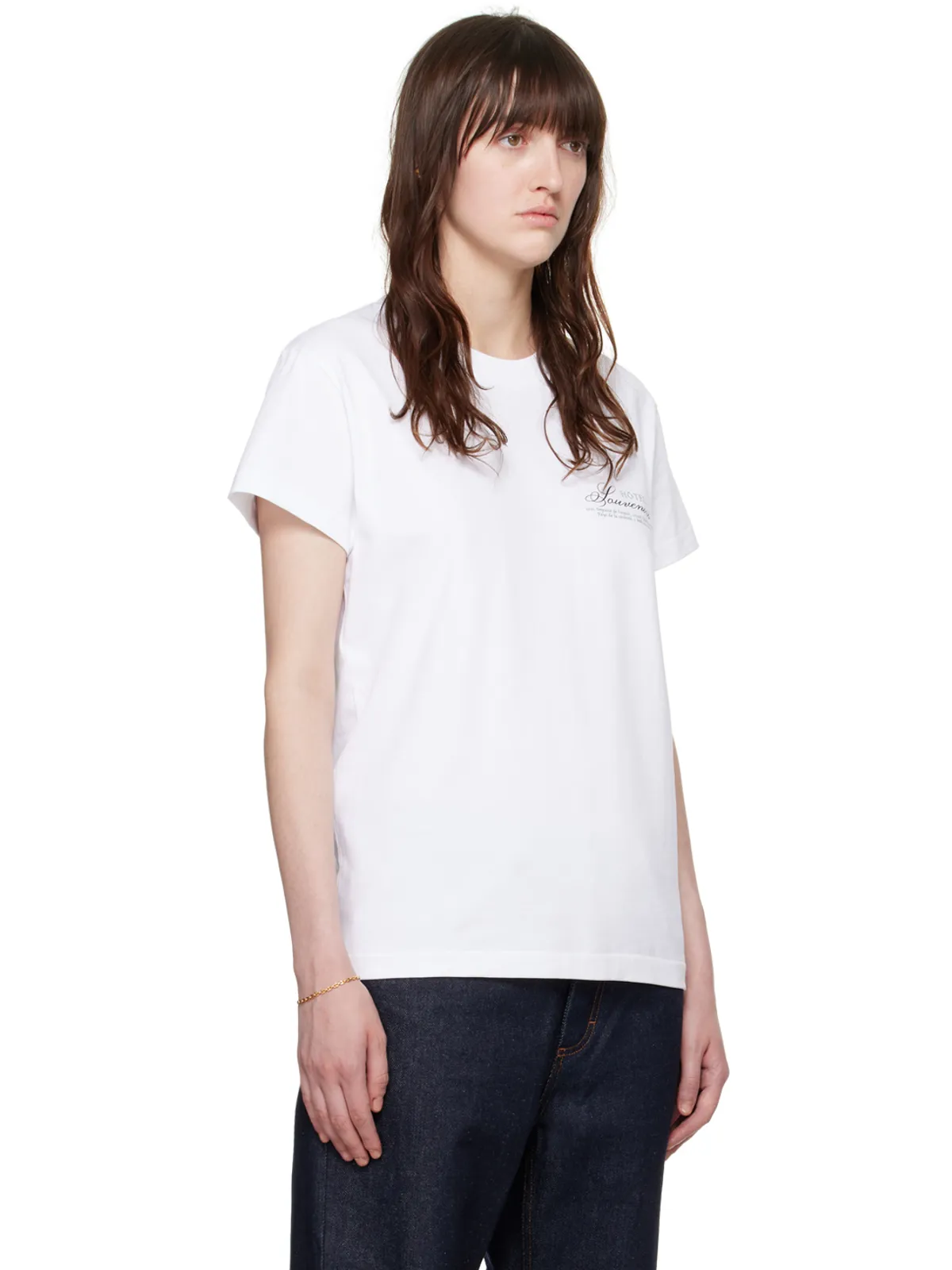 A.P.C. JJJJoundエディション ホワイト Hôtel Souvenirs Tシャツ - 画像2