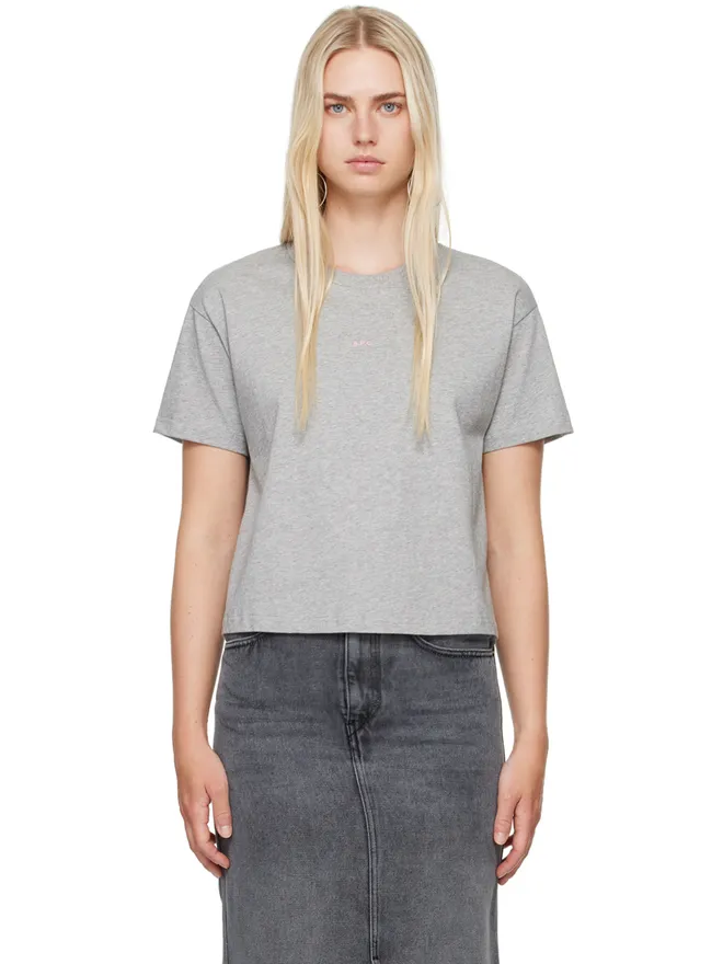 A.P.C. A.P.C. Printed Micro Logo ボクシー Tシャツの商品画像
