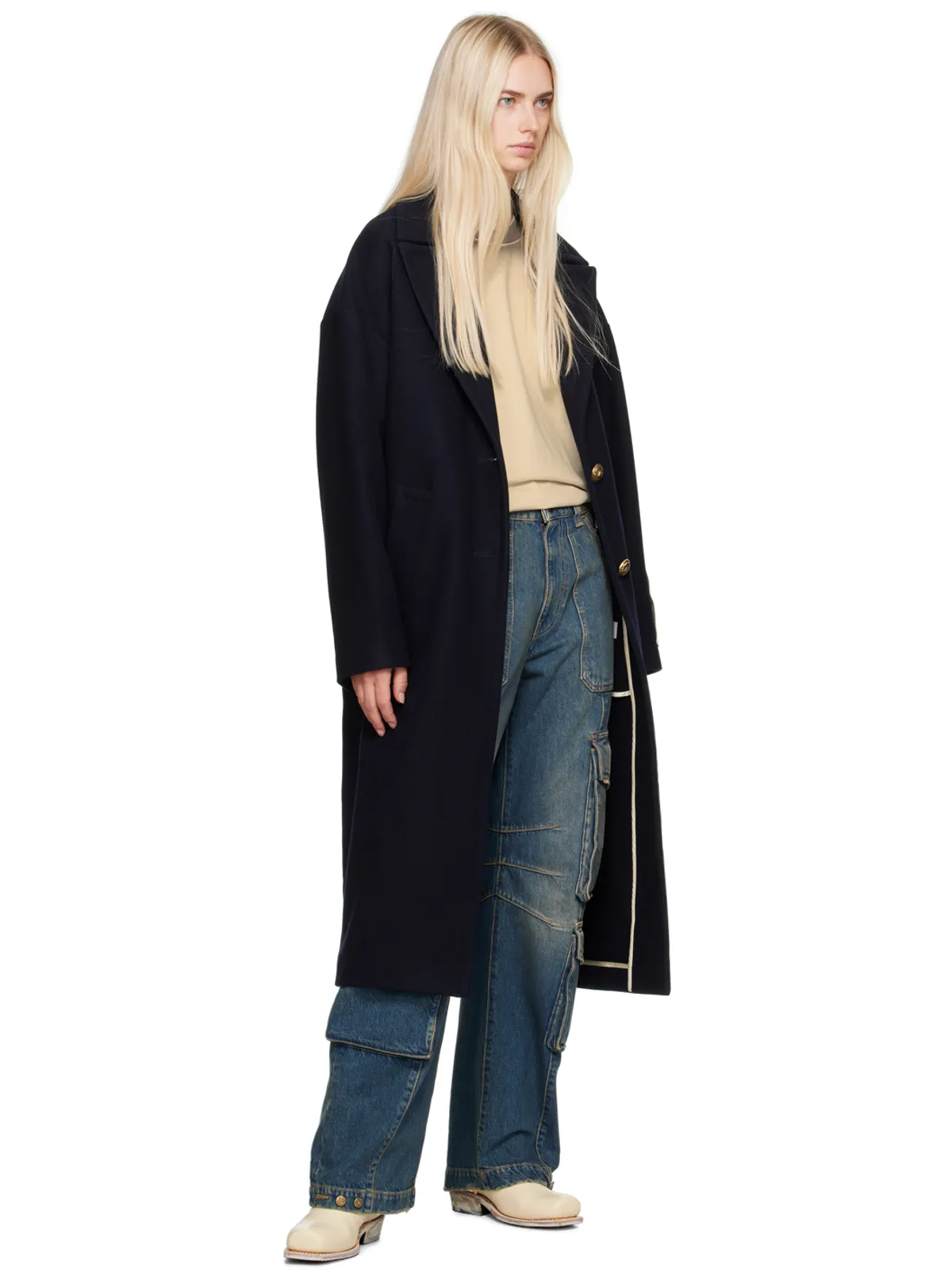 Golden Goose ディストレス フィニッシュ ジーンズ - 画像4