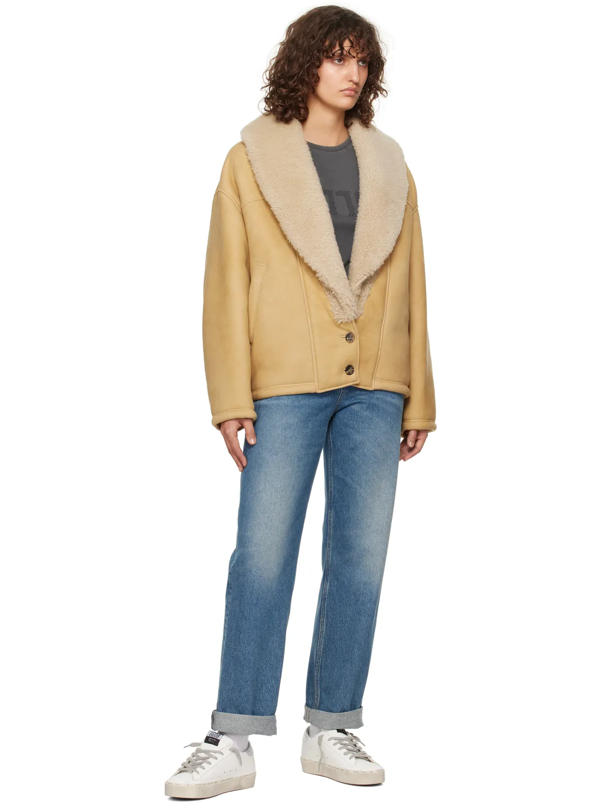 Golden Goose ショールカラー シアリングジャケット - 画像4
