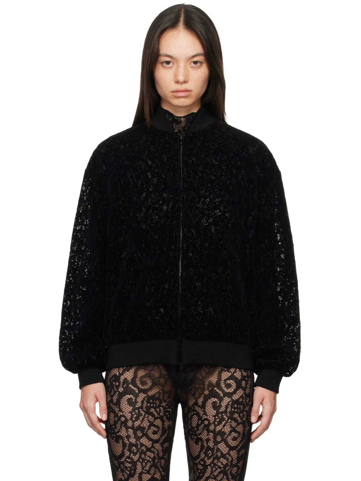 Moschino レース ボンバージャケット - 画像1