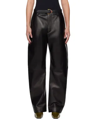 Bottega Veneta Rounded Leg レザーパンツ - サムネイル1