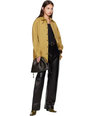 Bottega Veneta Rounded Leg レザーパンツ - サムネイル5