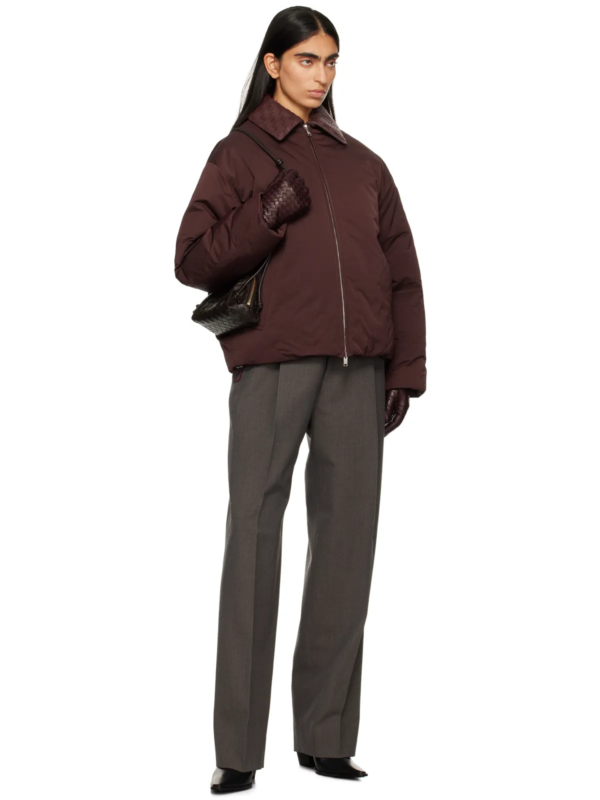 Bottega Veneta ライトウール トラウザーズ - 画像4