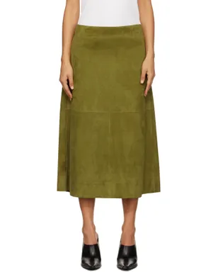 Bottega Veneta フルグレイン スエード ミディアムスカート - サムネイル1