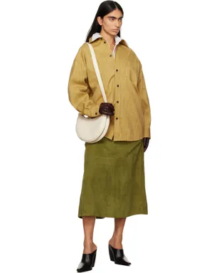 Bottega Veneta フルグレイン スエード ミディアムスカート - サムネイル4