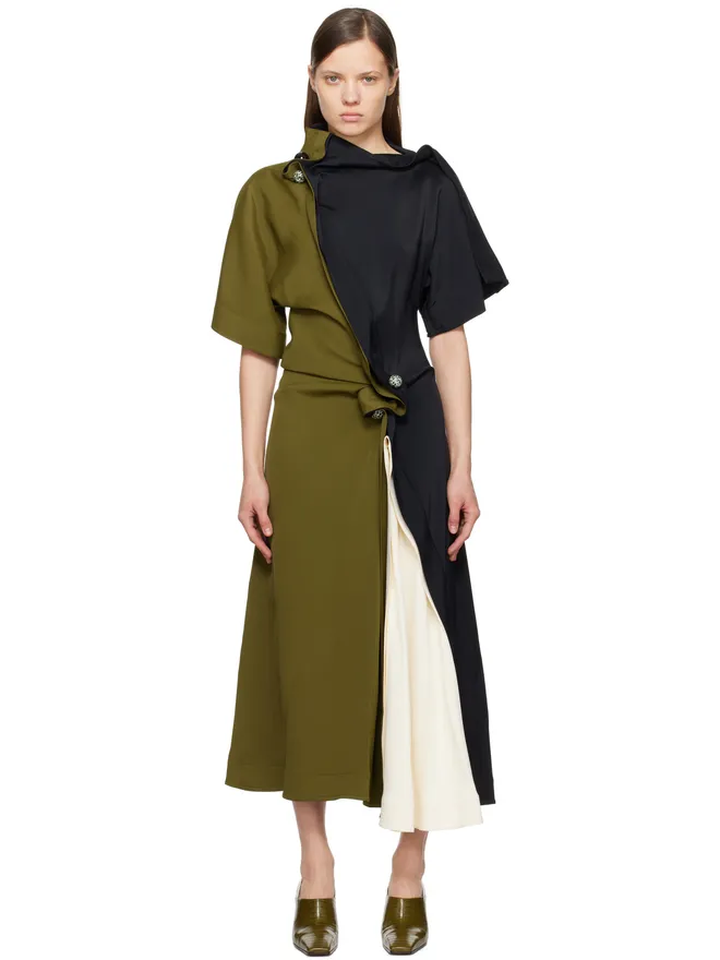Bottega Veneta Bottega Veneta Fluid Viscose Piercing マキシドレスの商品画像