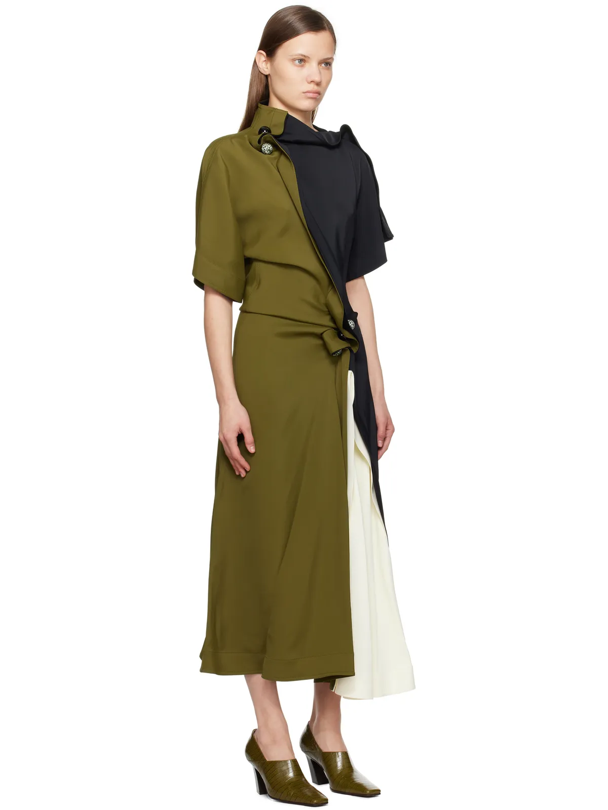 Bottega Veneta Fluid Viscose Piercing マキシドレス - 画像2