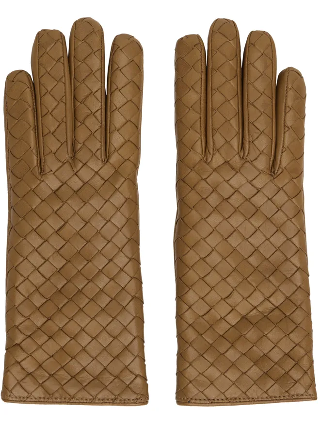 Bottega Veneta Bottega Veneta Intrecciato レザーグローブの商品画像