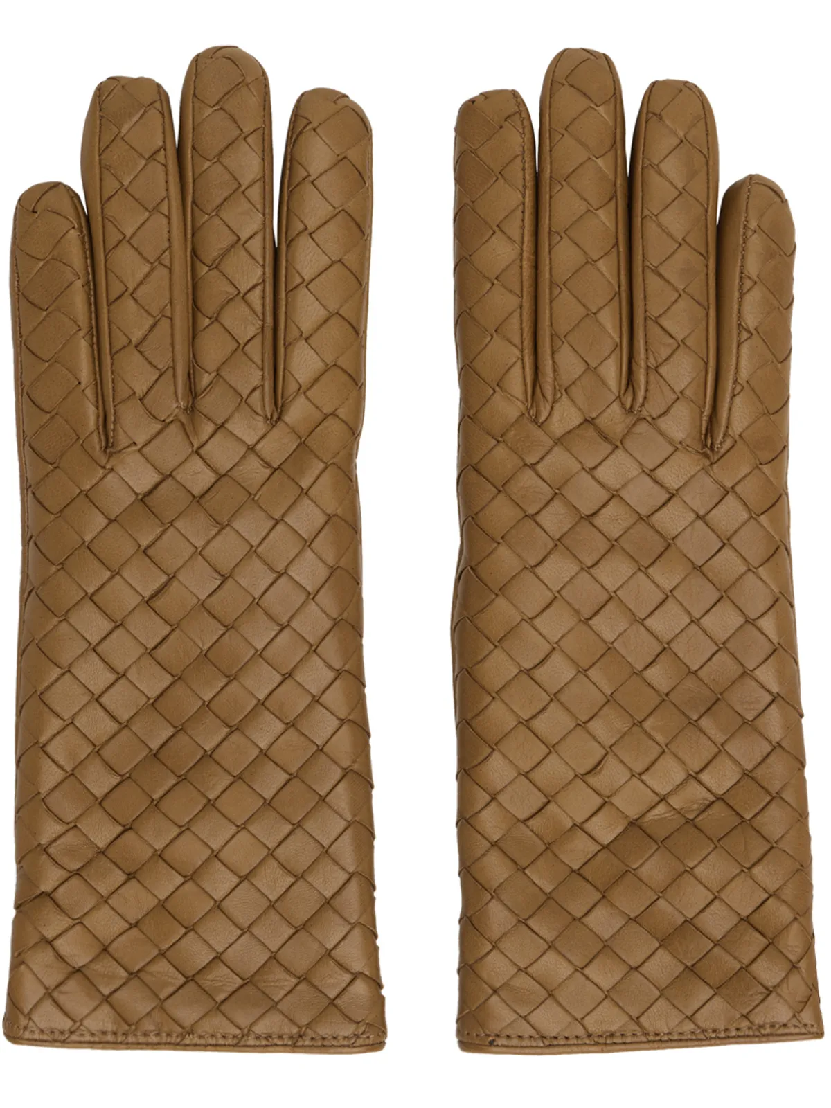 Bottega Veneta Intrecciato レザーグローブ - 画像1