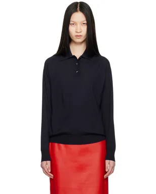 Bottega Veneta エクスポーズド シーム ニットポロシャツ - サムネイル1