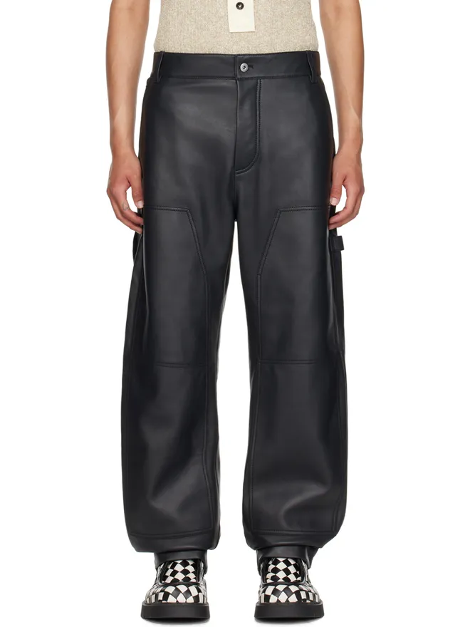 Bottega Veneta Bottega Veneta カーゴ レザーパンツの商品画像