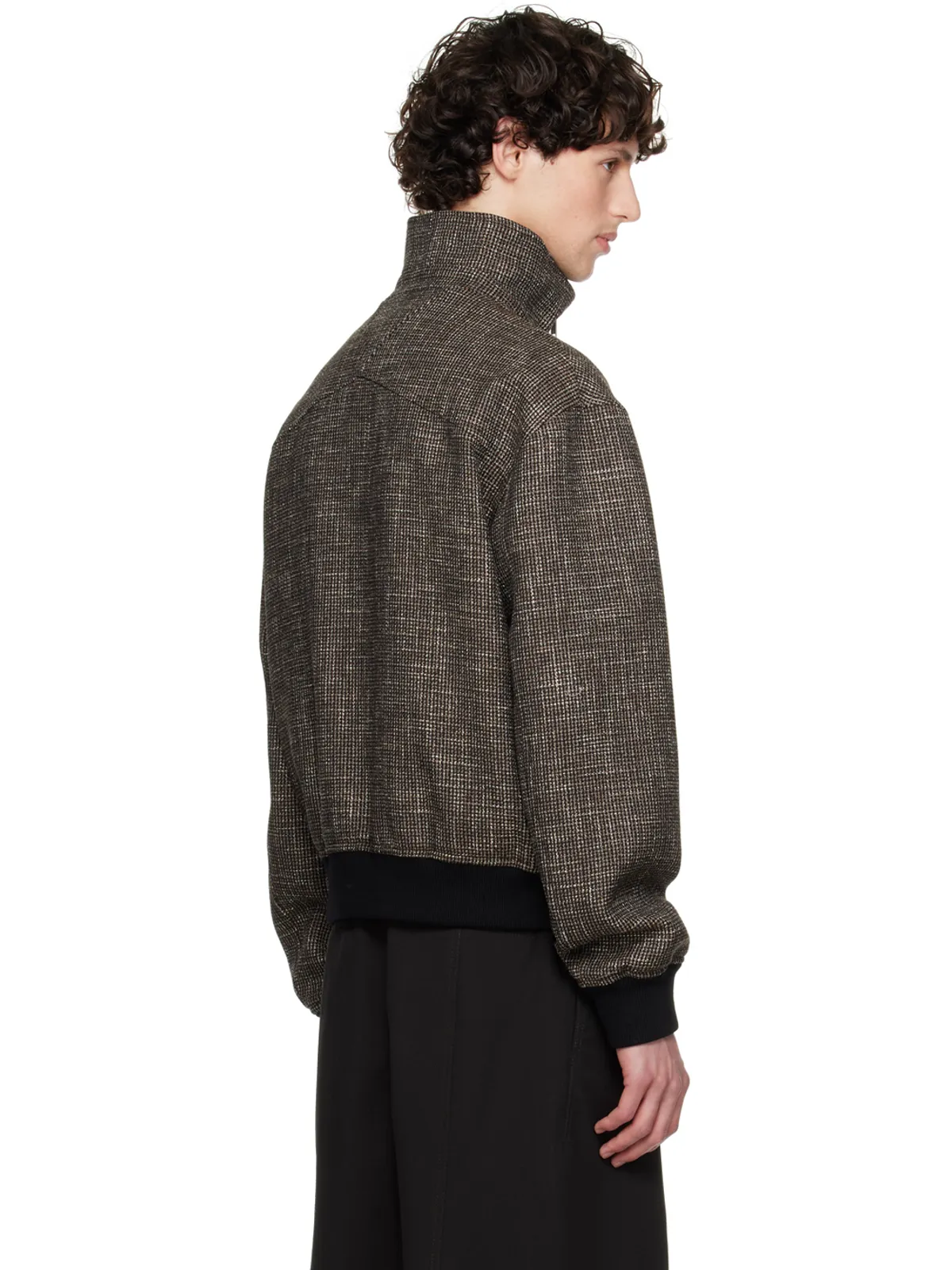 Bottega Veneta 千鳥格子 ボンバージャケット - 画像3