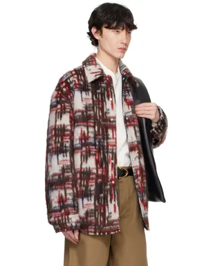 Bottega Veneta アルパカ チェック オーバーシャツ - サムネイル2