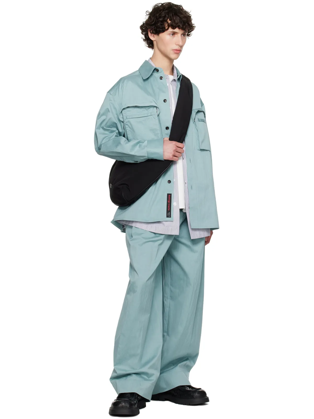 Bottega Veneta コンパクトコットン トラウザーズ - 画像4