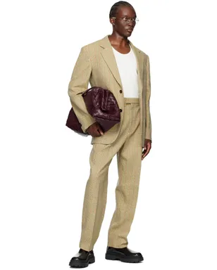 Bottega Veneta ディストーション プリンスオブウェールズ トラウザーズ - サムネイル4