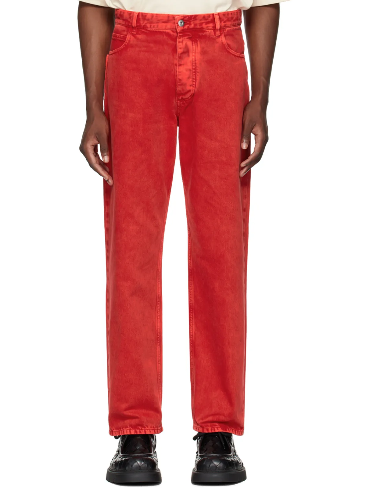 Bottega Veneta ウォッシュ ワイドレッグジーンズ - 画像1