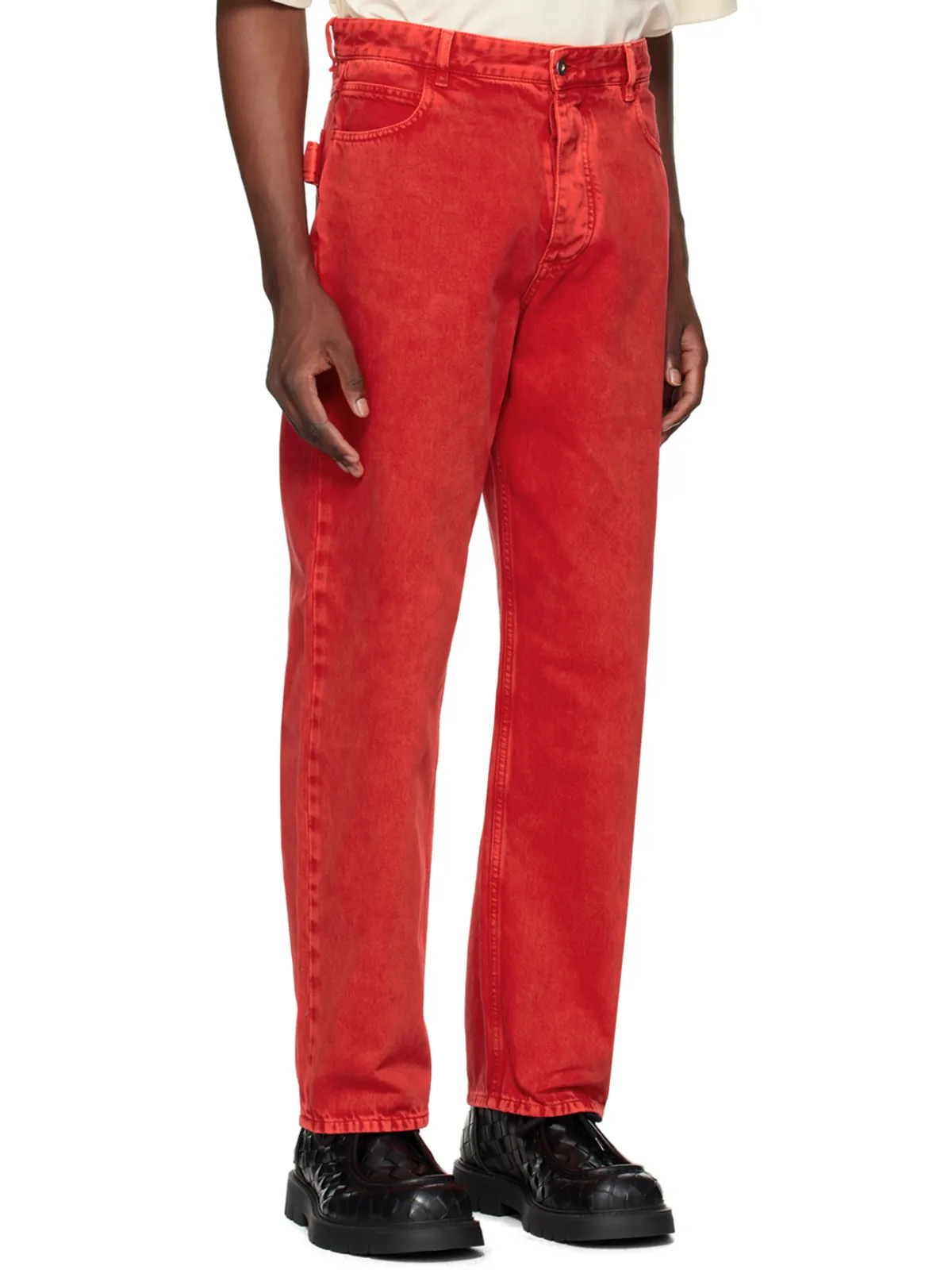 Bottega Veneta ウォッシュ ワイドレッグジーンズ - 画像2