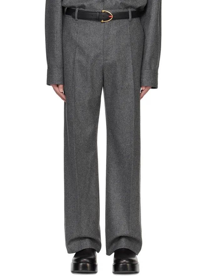 Bottega Veneta Bottega Veneta ライト ウールフランネル トラウザーズの商品画像