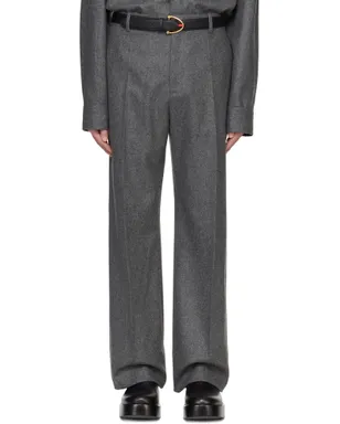 Bottega Veneta ライト ウールフランネル トラウザーズ - サムネイル1