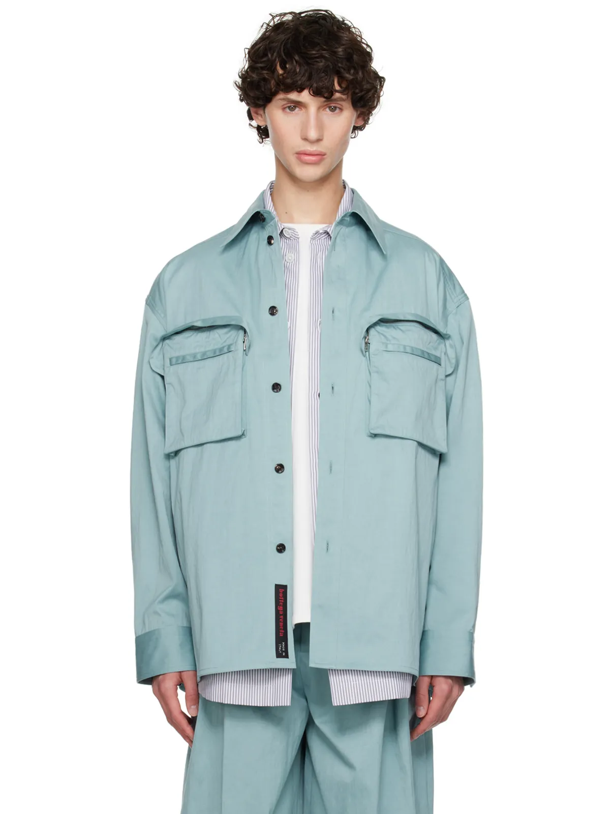 Bottega Veneta コンパクトコットン シャツ - 画像1