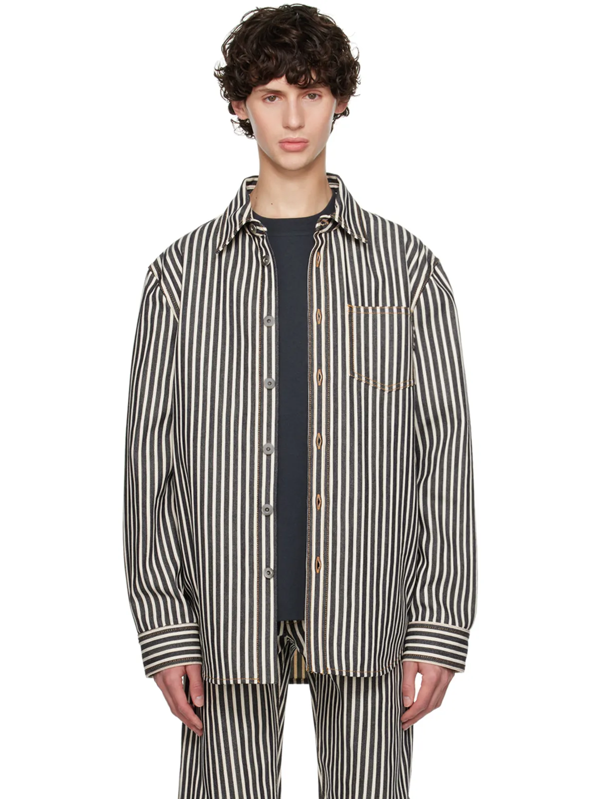 Bottega Veneta ストライプ シャツ - 画像1