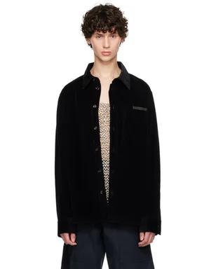 Bottega Veneta レザートリム シャツ - サムネイル1