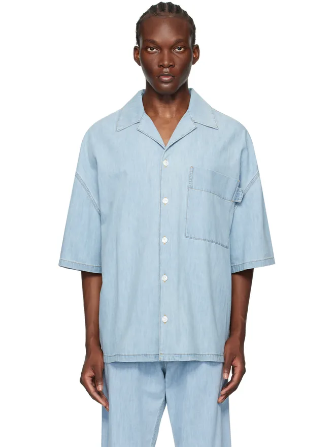 Bottega Veneta Bottega Veneta ライト ブリーチ デニムシャツの商品画像