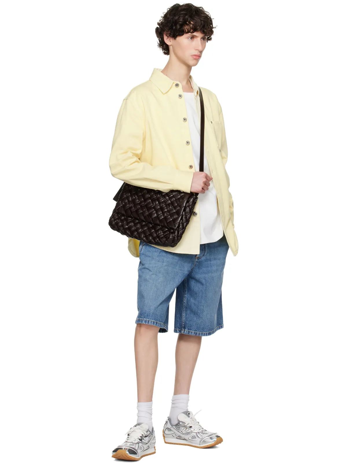 Bottega Veneta Vintage デニム カーゴショートパンツ - 画像4