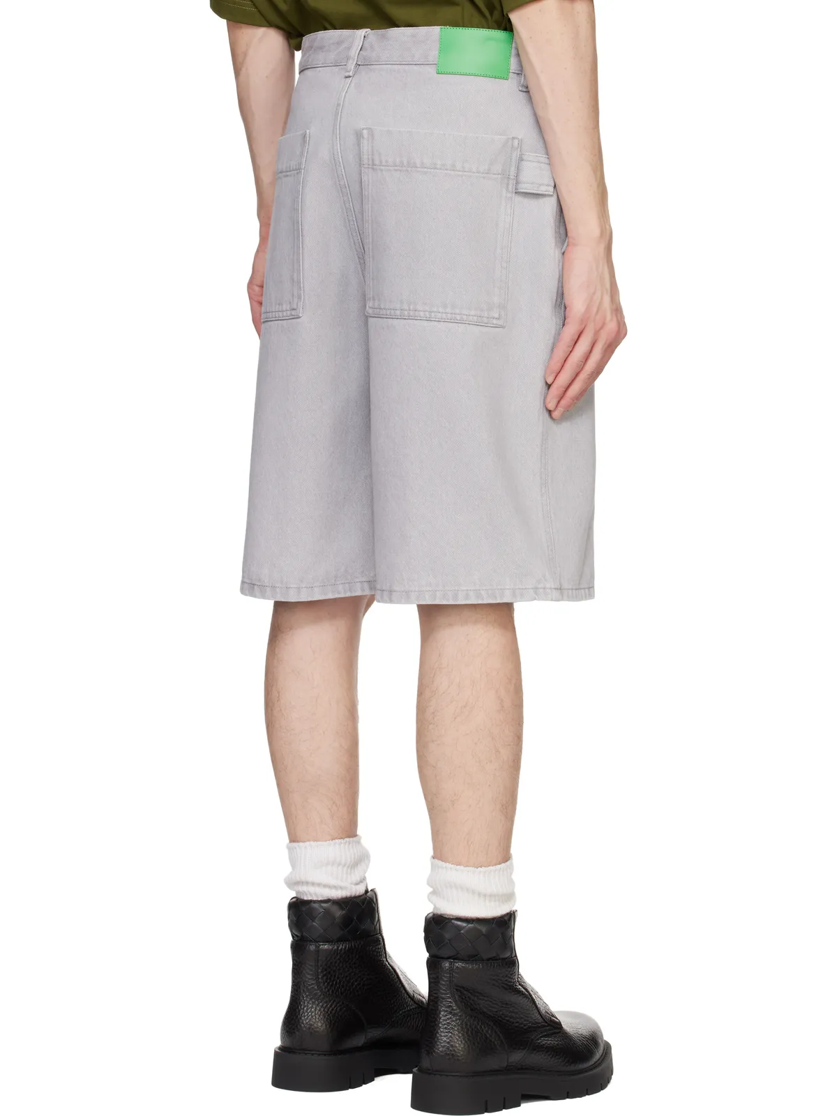 Bottega Veneta ウォッシュド デニムショートパンツ - 画像3