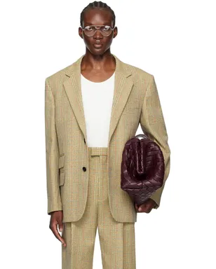 Bottega Veneta ディストーション プリンスオブウェールズ テーラードジャケット - サムネイル1