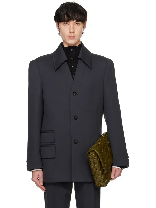 Bottega Veneta Bottega Veneta ウール ストレッチ トリコチン テーラードジャケットの商品画像
