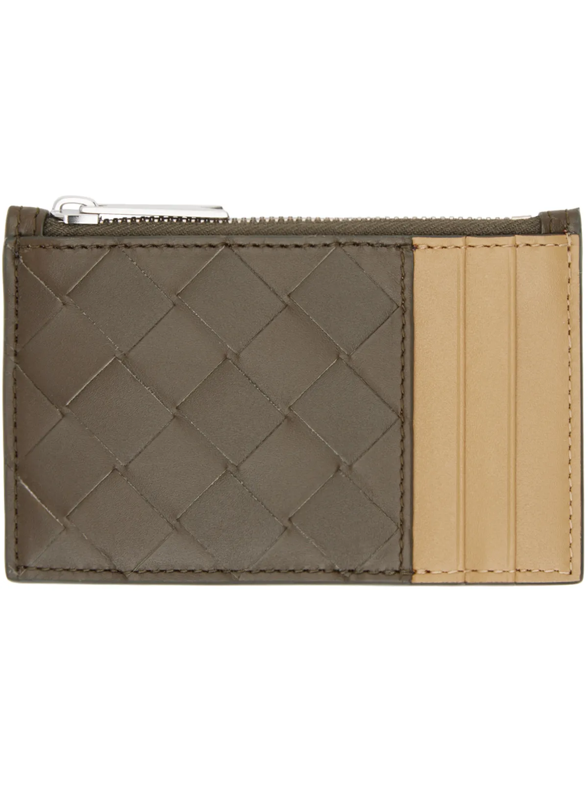 Bottega Veneta Intrecciato ジップカードケース - 画像1