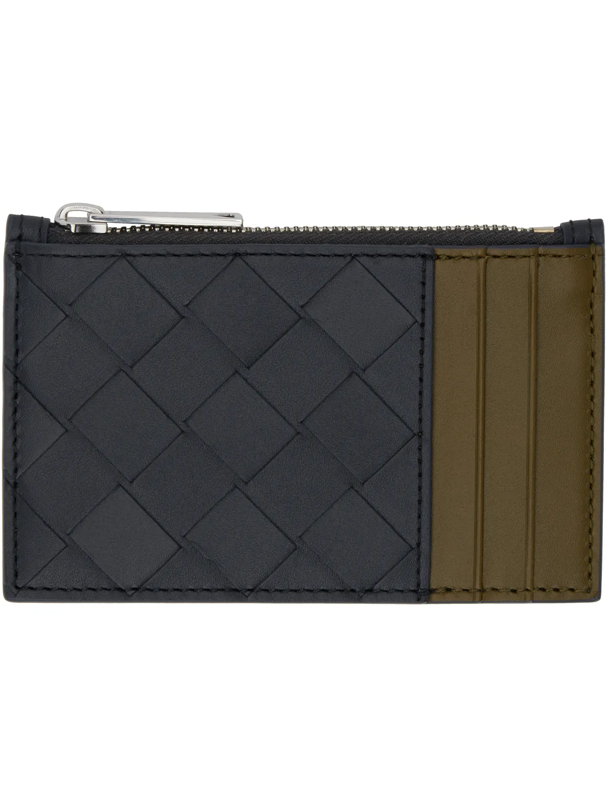 Bottega Veneta イントレチャート ジップカードケース - 画像1