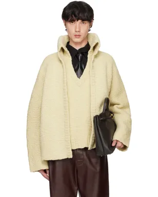 Bottega Veneta テクスチャード ウール ダブルレイヤー カーディガン - サムネイル1
