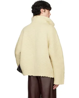 Bottega Veneta テクスチャード ウール ダブルレイヤー カーディガン - サムネイル3