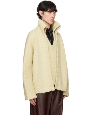 Bottega Veneta テクスチャード ウール ダブルレイヤー カーディガン - サムネイル4