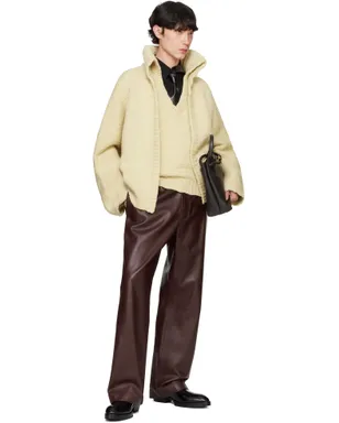 Bottega Veneta テクスチャード ウール ダブルレイヤー カーディガン - サムネイル5