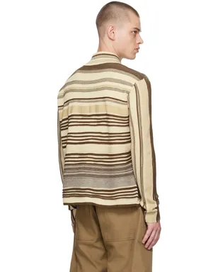 Bottega Veneta ボーダー ニットポロシャツ - サムネイル3