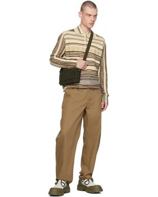 Bottega Veneta ボーダー ニットポロシャツ - サムネイル4