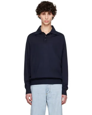 Bottega Veneta インバーテッド シーム ニットポロシャツ - サムネイル1