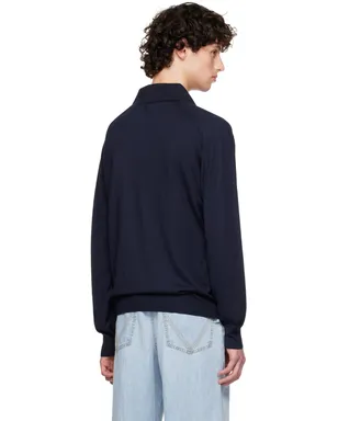 Bottega Veneta インバーテッド シーム ニットポロシャツ - サムネイル3