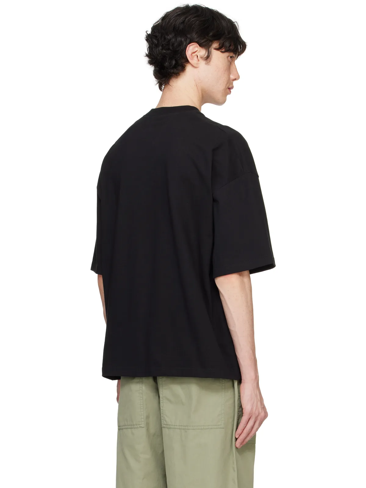Bottega Veneta ピマコットン ジャージ オーバーサイズ Tシャツ - 画像3