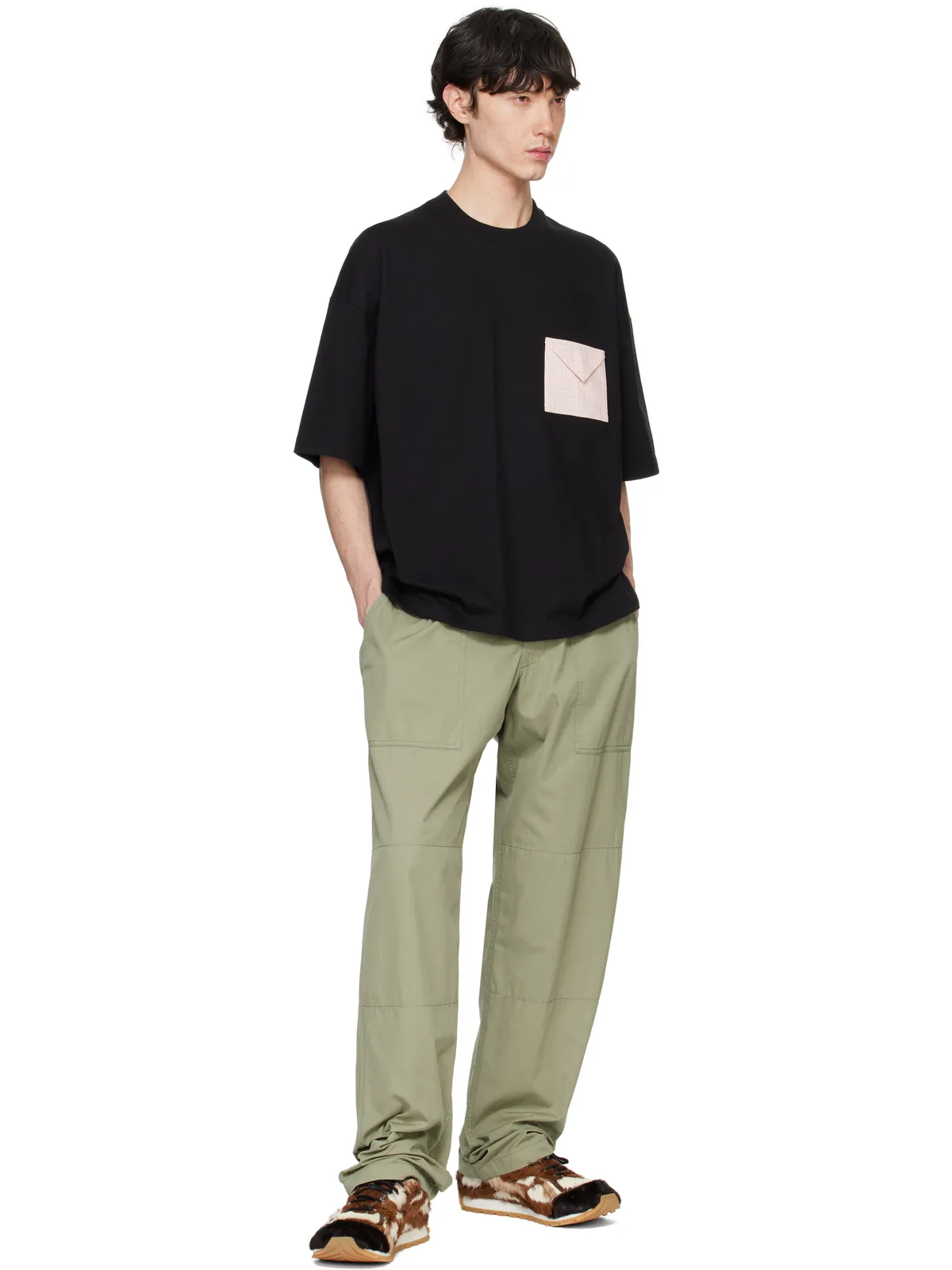 Bottega Veneta ピマコットン ジャージ オーバーサイズ Tシャツ - 画像4